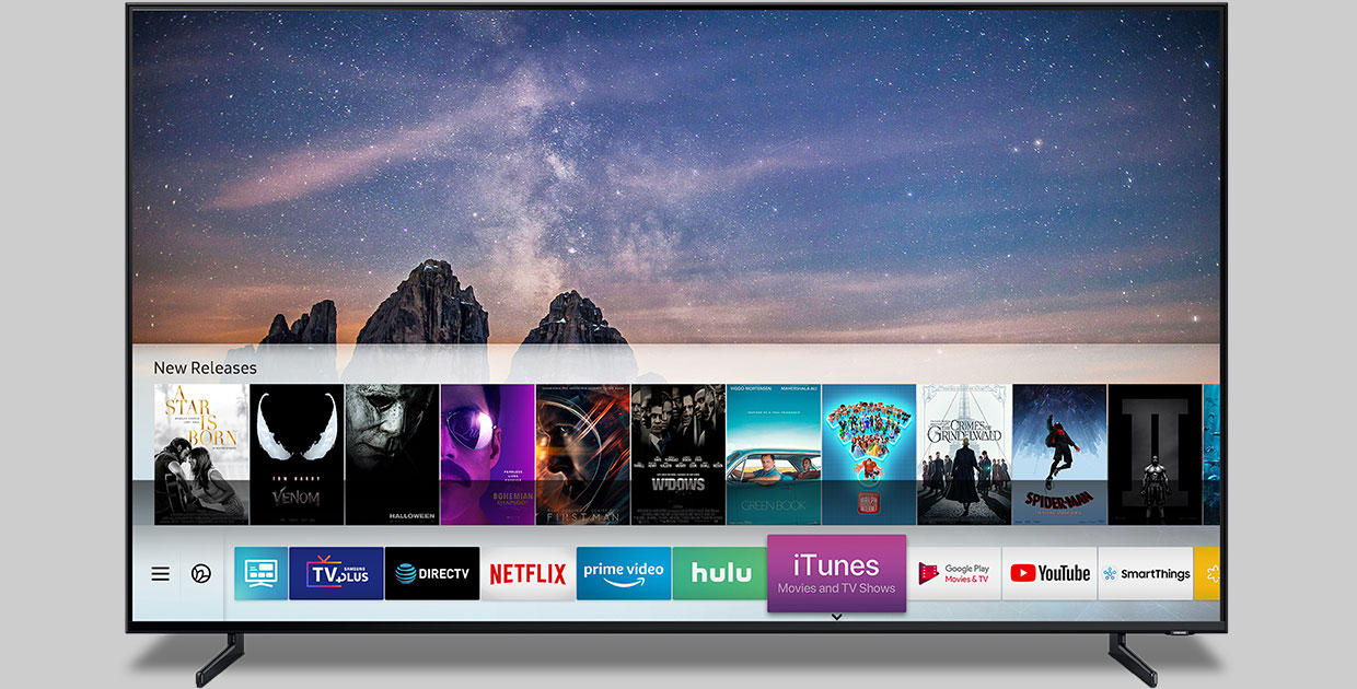 Samsung lanzará películas y programas de TV iTunes compatibles con AirPlay 2