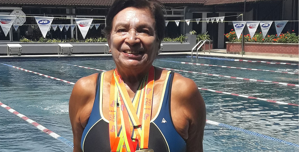 Nadadora de 81 años es la dedicada de la IV edición del Torneo Benéfico de 7 horas de natación “Fernando Díaz”