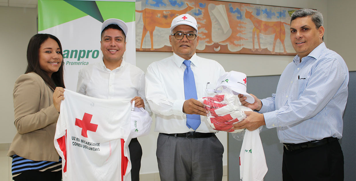 Cruz Roja Nicaragüense recibe donativo de Banpro