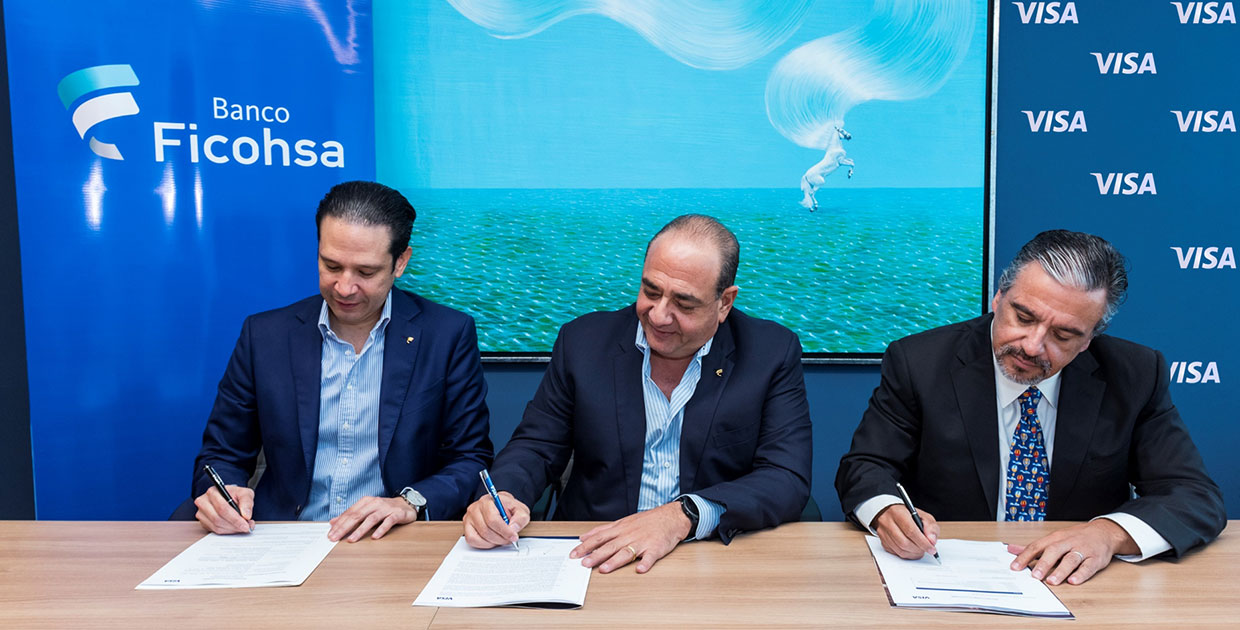 Grupo Ficohsa y Visa renuevan acuerdo para continuar impulsando pagos digitales en Centroamérica