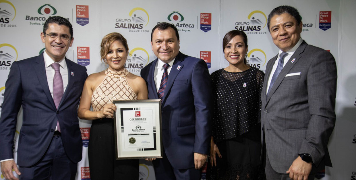 Por tercera ocasión Banco Azteca Guatemala es certificado como “Gran lugar para Trabajar”