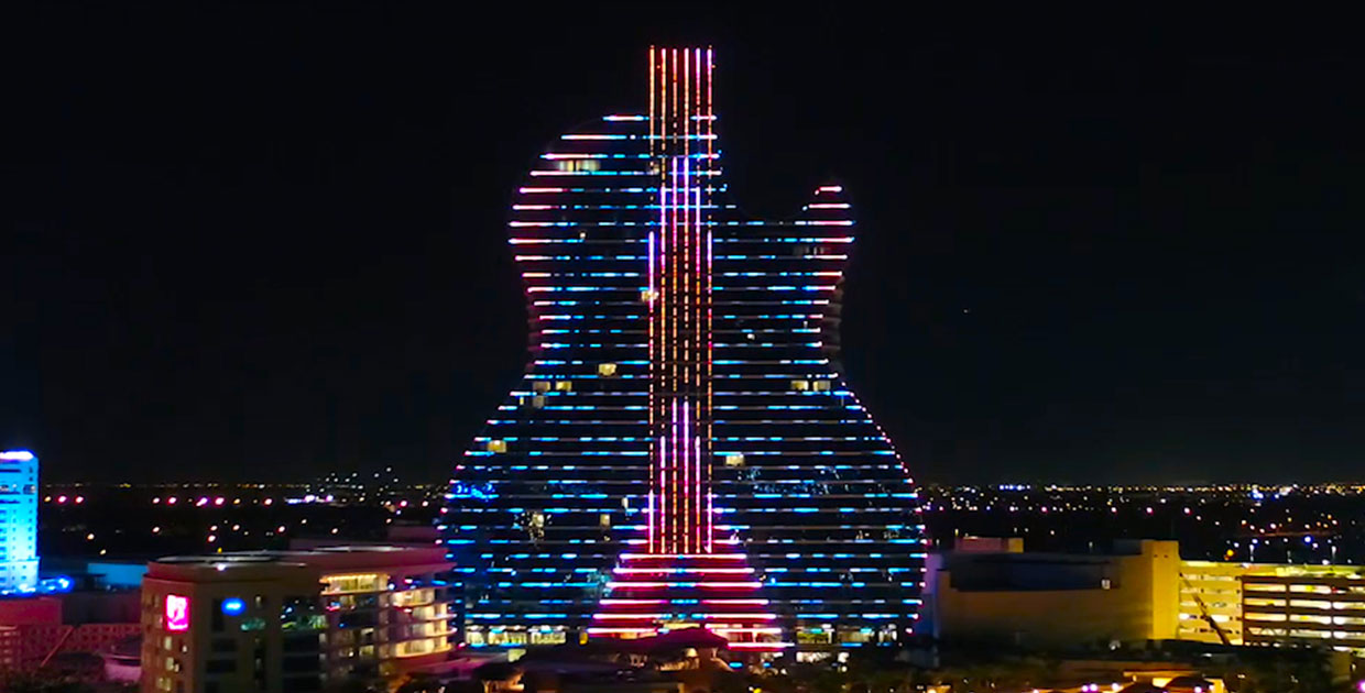 Hard Rock presenta hotel con forma de guitarra en la Florida
