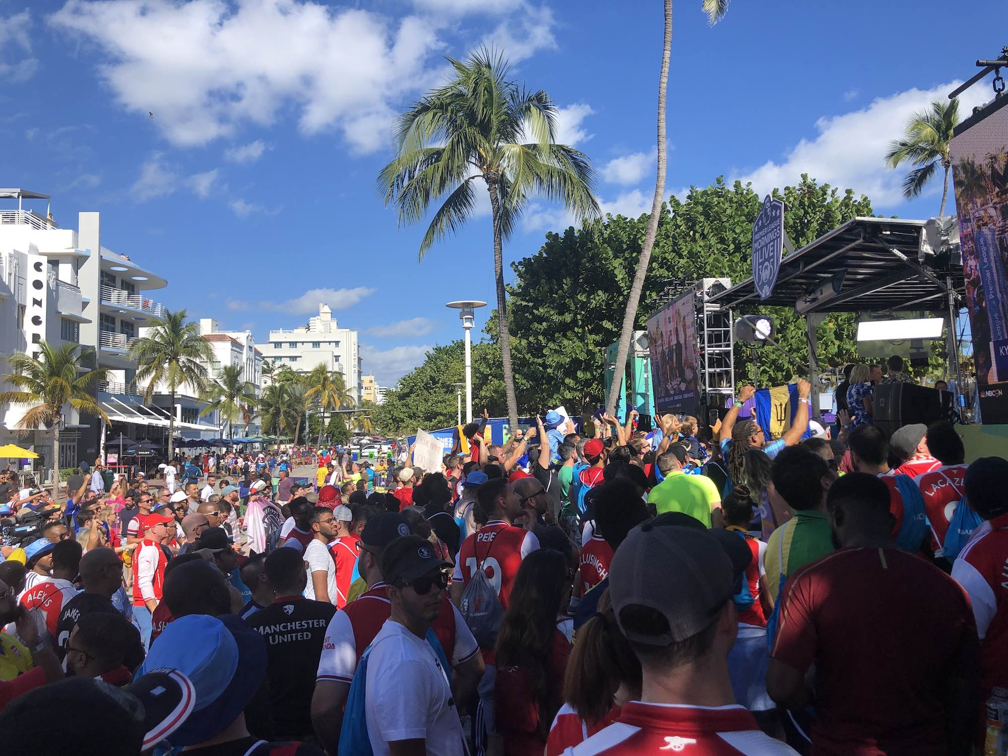 La pasión por el fútbol de la Liga Premier inglesa se apodera de Miami Beach   