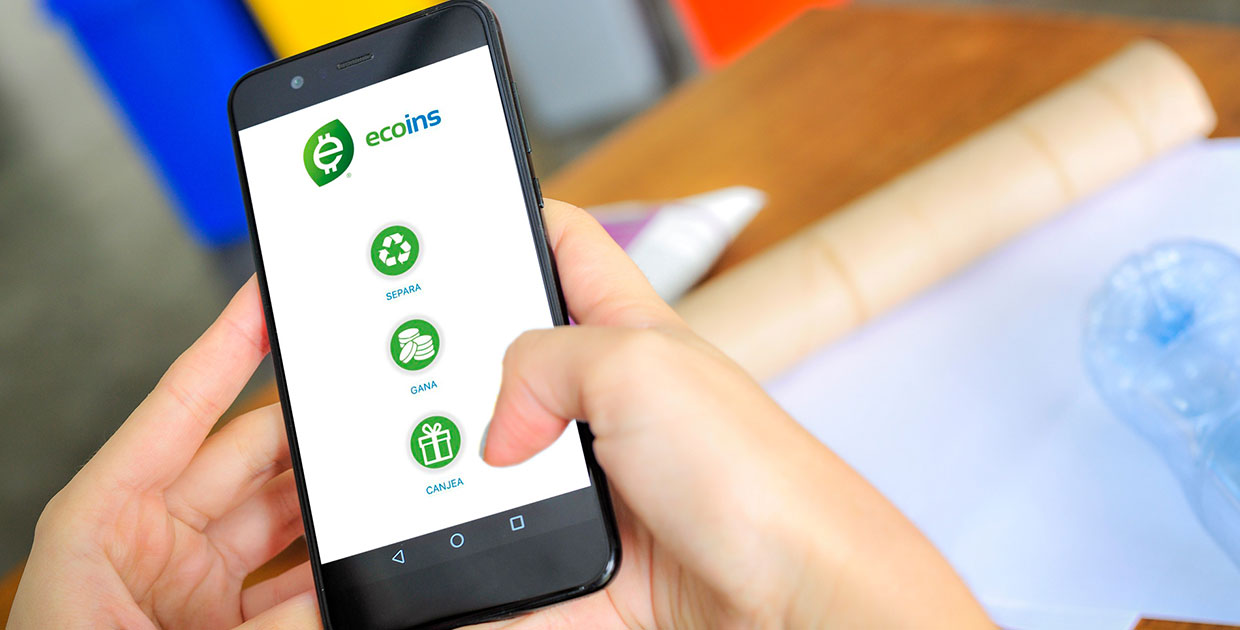 ecoins lanza su app que facilita encontrar centros de acopio y canjear puntos por descuentos