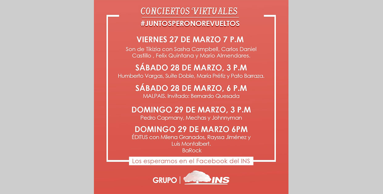 INS ofrece conciertos virtuales para todos los gustos