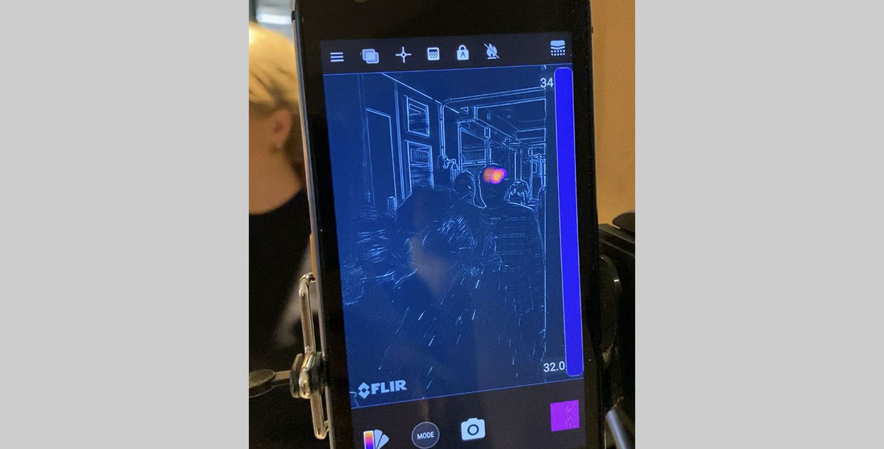 Teléfonos líderes en imágenes térmicas también se pueden utilizar para protegerse del COVID-19