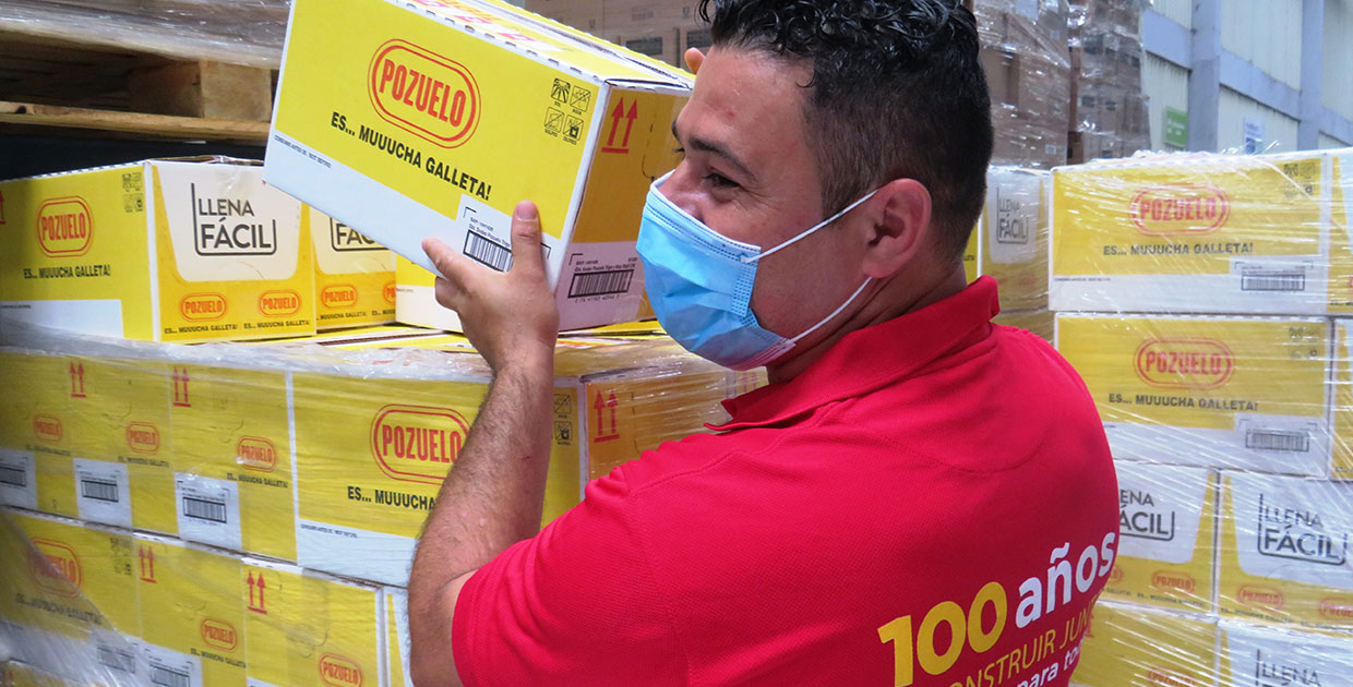 Compañía de Galletas Pozuelo y Cía. Nacional de Chocolates DCR  donarán 20.000 kits de alimentos para las comunidades más vulnerables