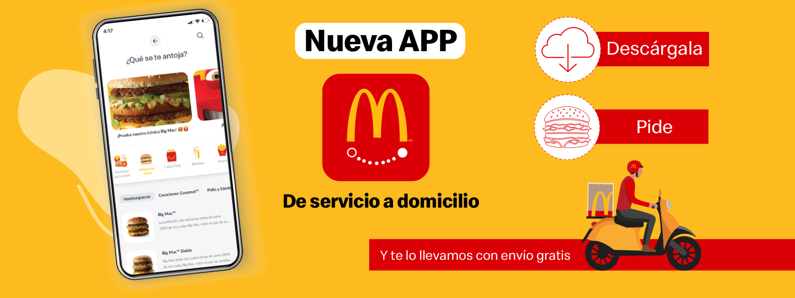 McDonald’s lanza su nueva APP de Express  para servicio a domicilio en Guatremala