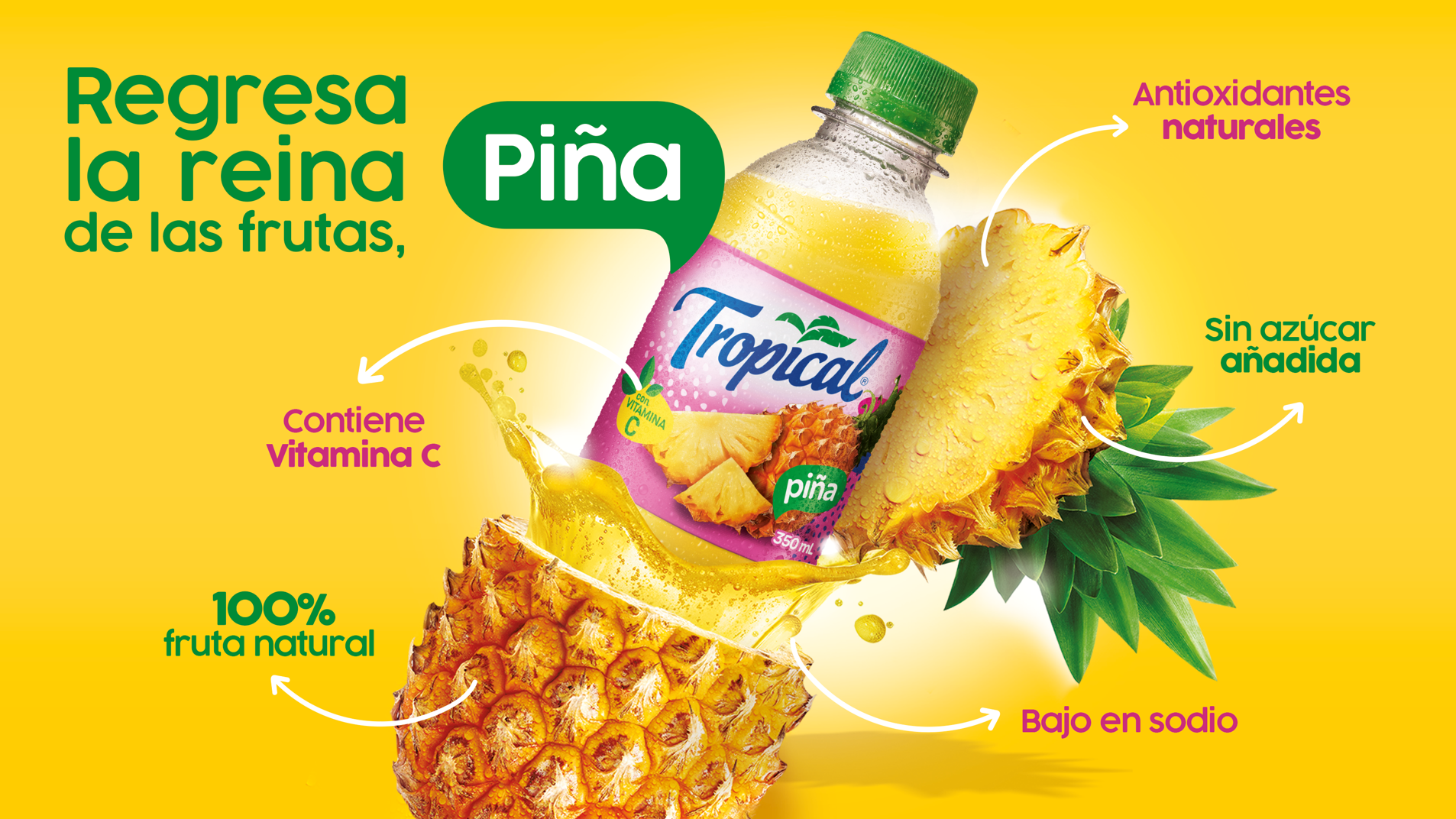 Tropical lanza refresco edición especial sabor piña