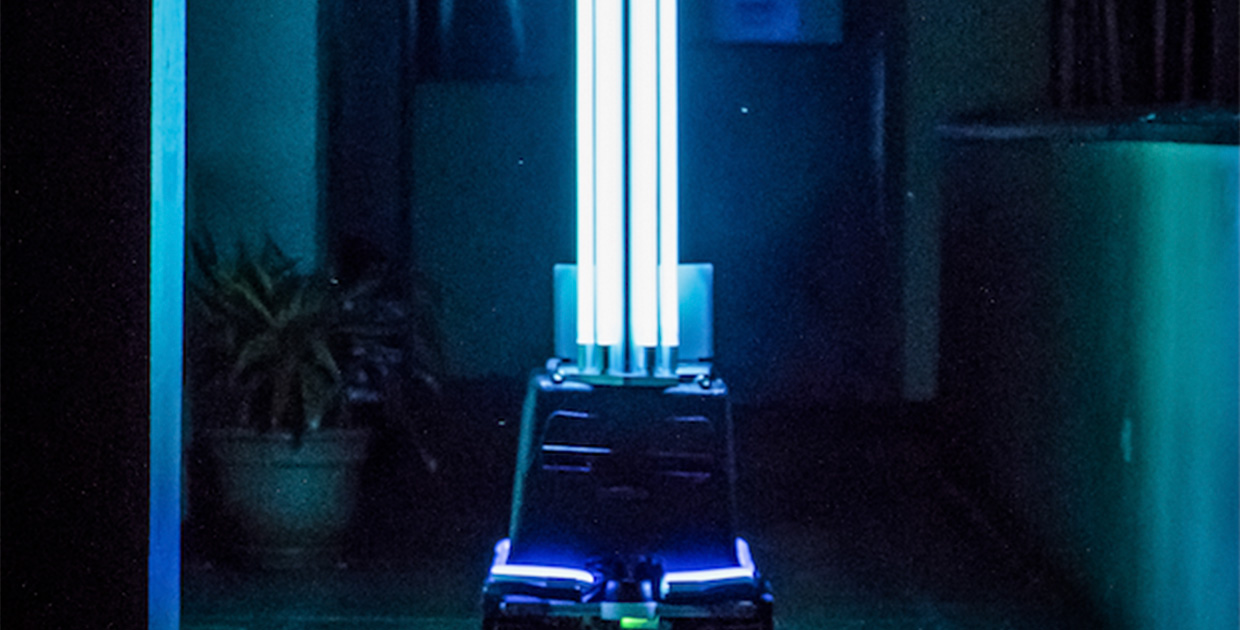 Blue Midnight: el robot que elimina el Covid-19 de las superficies
