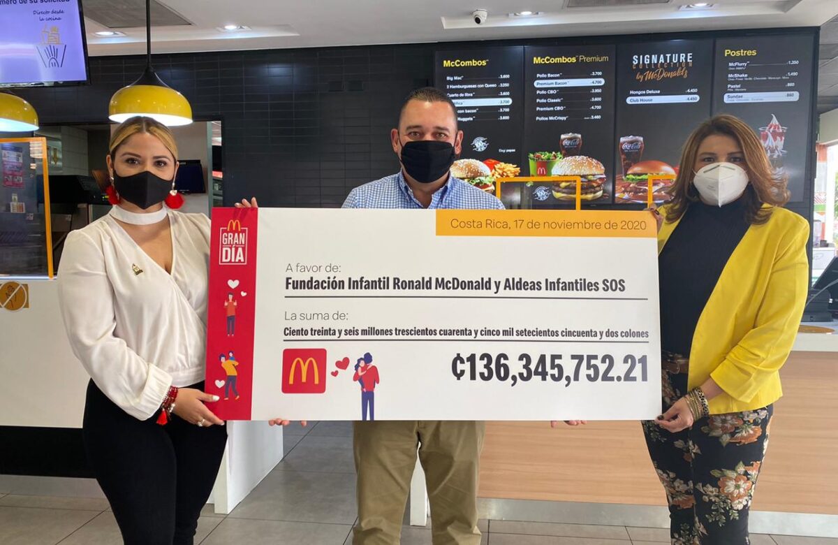 Gran Día de McDonald’s registra resultados históricos y entregará más de ₡136 millones de colones