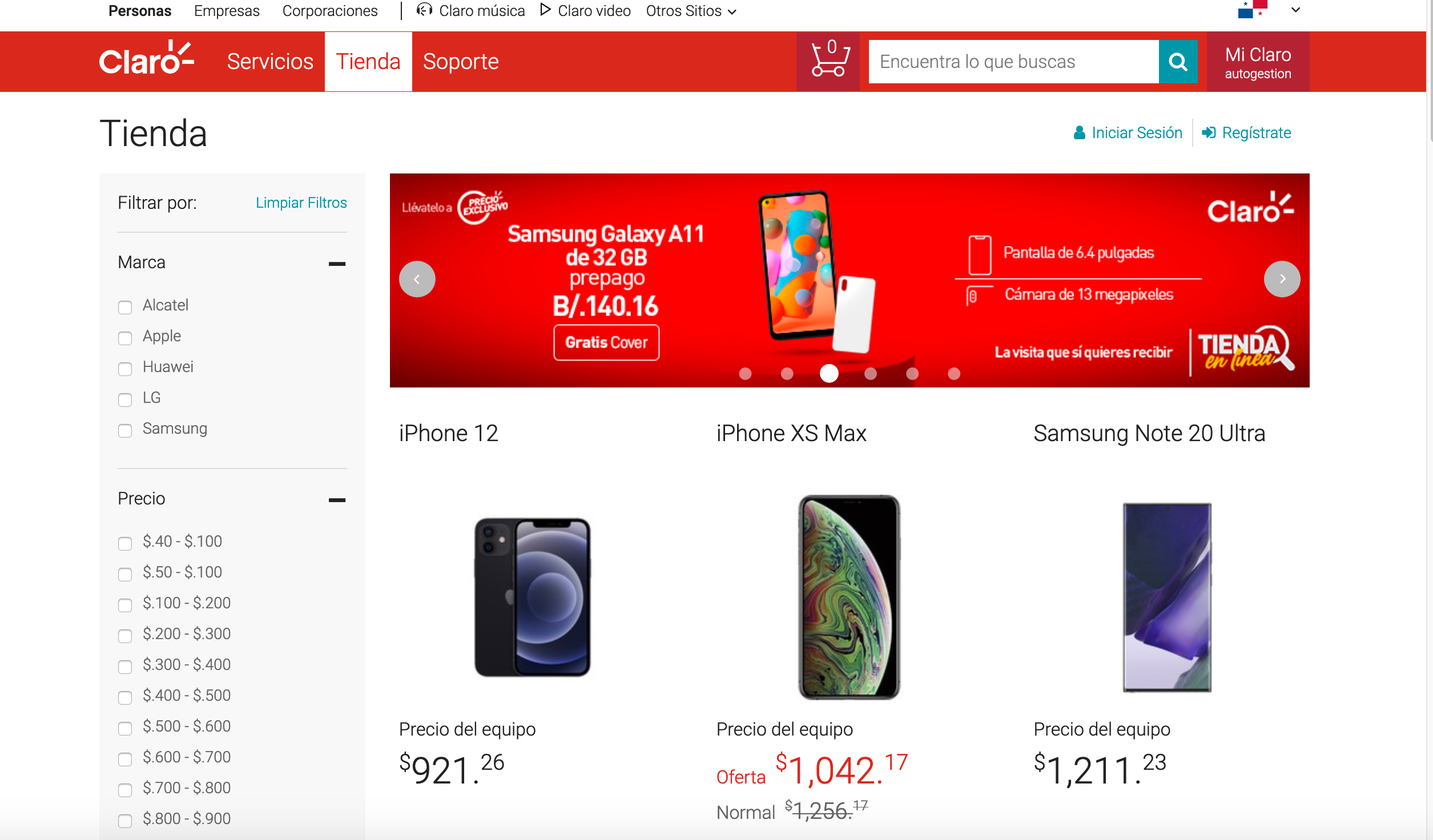 Tienda en línea de Claro: una compra rápida y segura hasta la puerta de su casa en Panamá