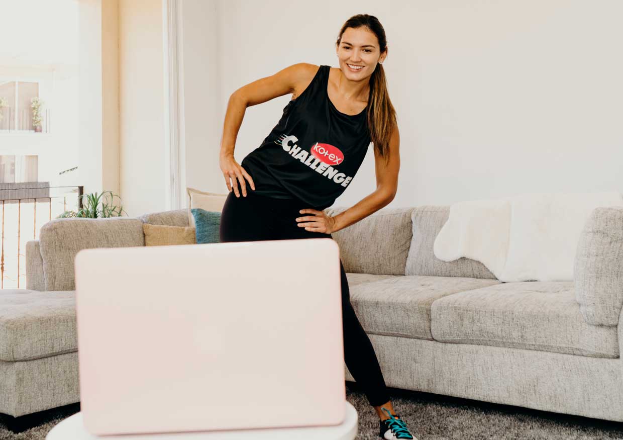 Kotex Challenge ofrecerá un mes de clases virtuales con profesionales internacionales