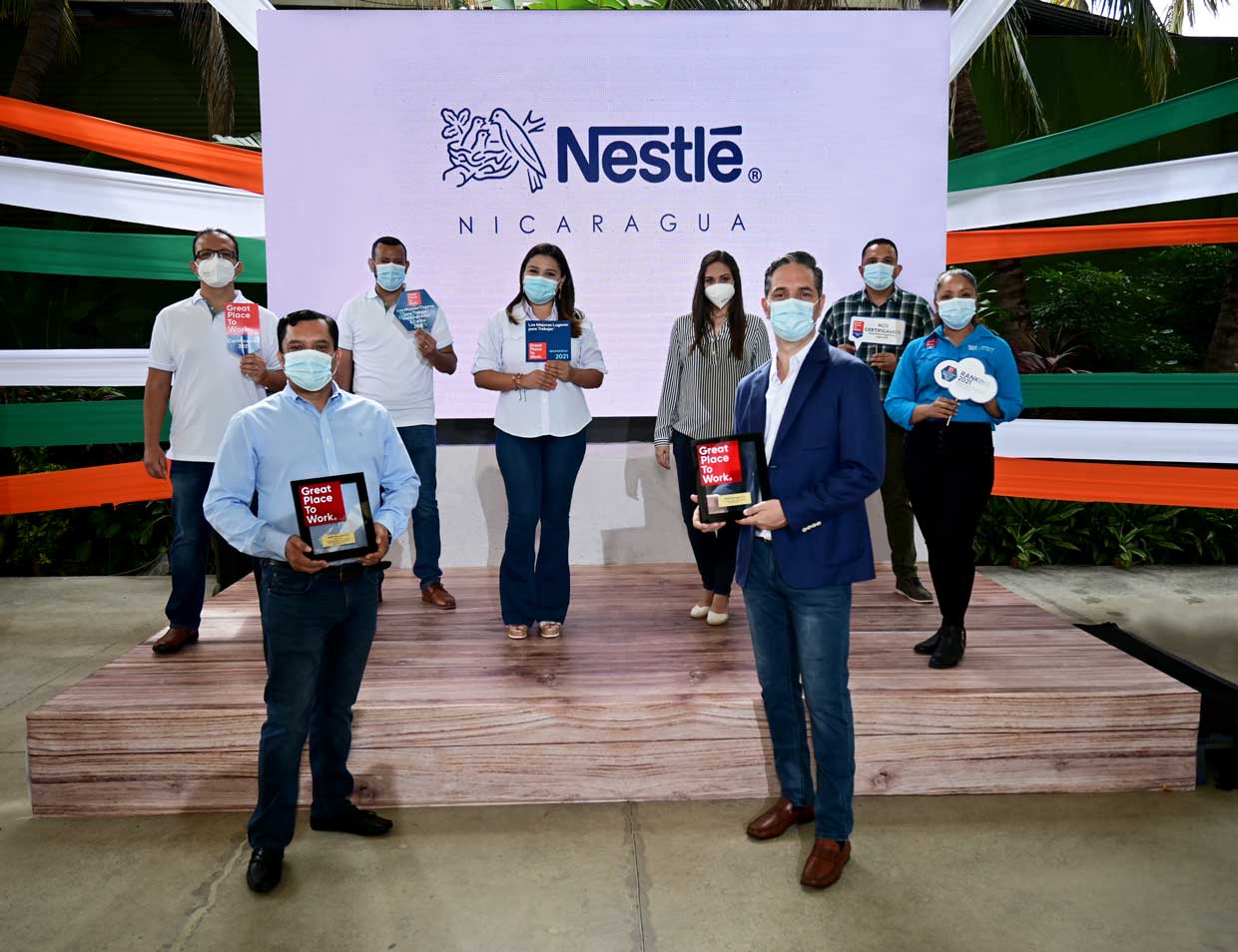 Nestlé Nicaragua, reconocida como una de las mejores empresas para trabajar en la región