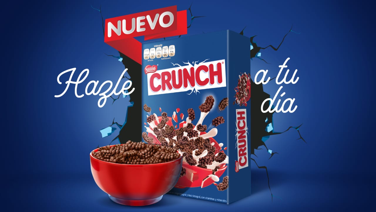 Nestlé lanza el nuevo cereal Crunch, que promete la crocancia y el sabor del mejor chocolate cada mañana