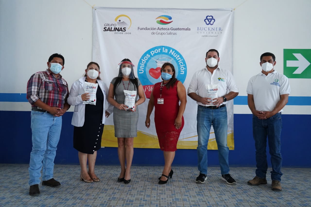 Fundación Azteca Guatemala y Asociación Buckner Guatemala entregan alimento para prevenir la desnutrición