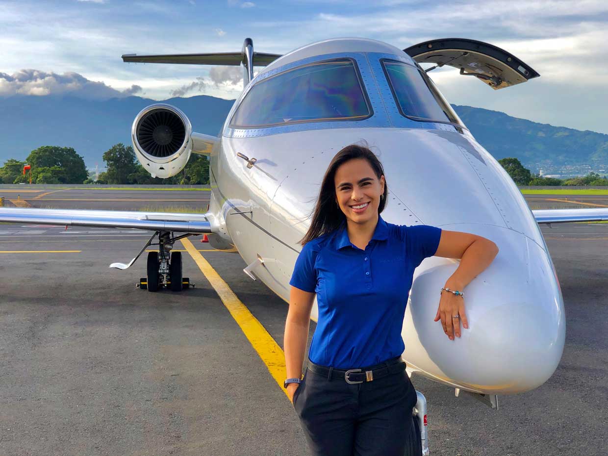 Marjorie Blanco: la costarricense que es parte del 5% de las mujeres que pilotean un avión a nivel mundial