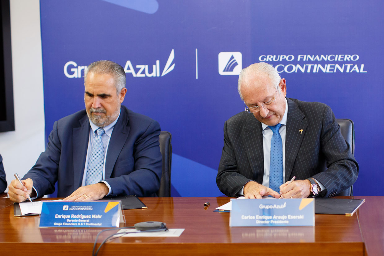 Conglomerado financiero Grupo  Azul firma acuerdo de compraventa de acciones de Banco G&T Continental El Salvador