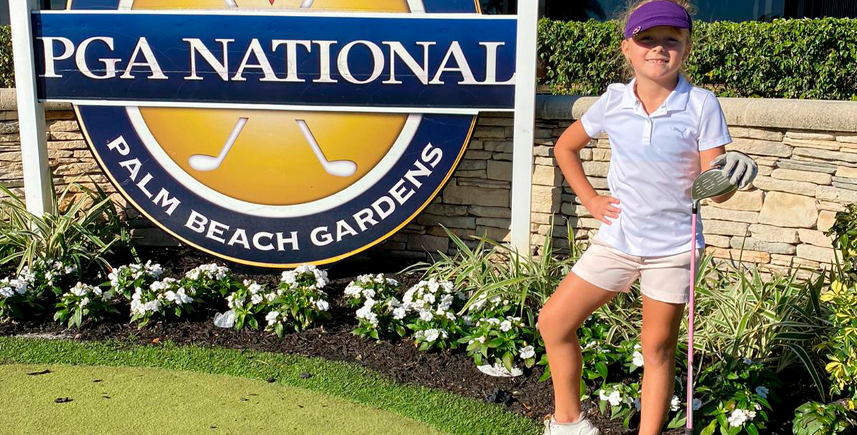 Niña costarricense de ocho años clasifica al Campeonato Mundial de U.S Kids Golf 2021