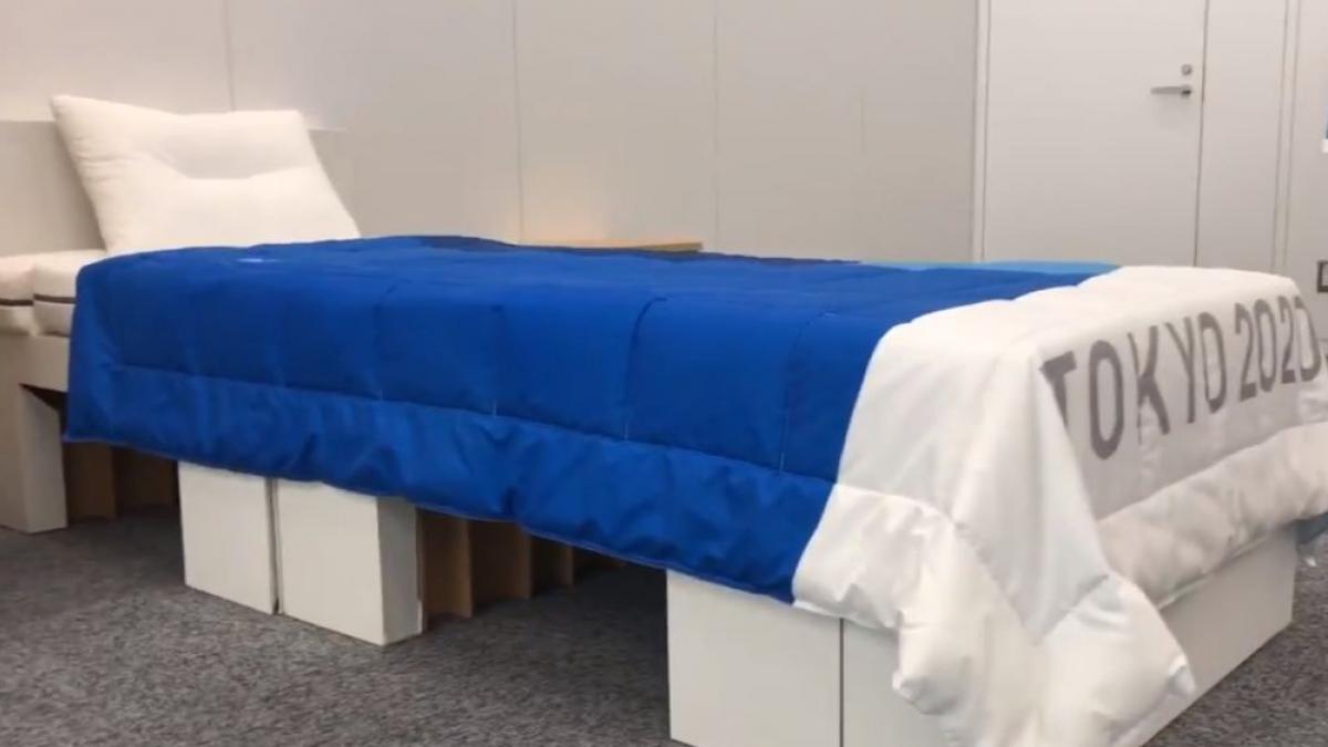Atletas Olímpicos dormirán en camas de cartón en los Juegos de Tokio