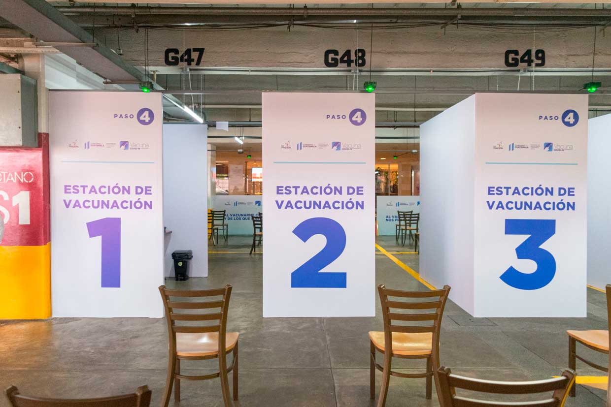 Nuevo Centro de Vacunación disponible en Galerías La Pradera en Guatemala