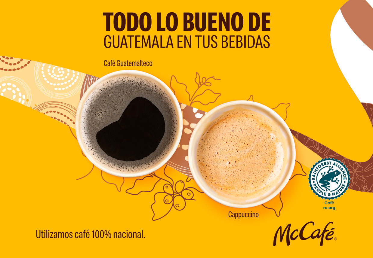 Todo lo bueno de Guatemala en sus bebidas de McDonald’s y McCafé