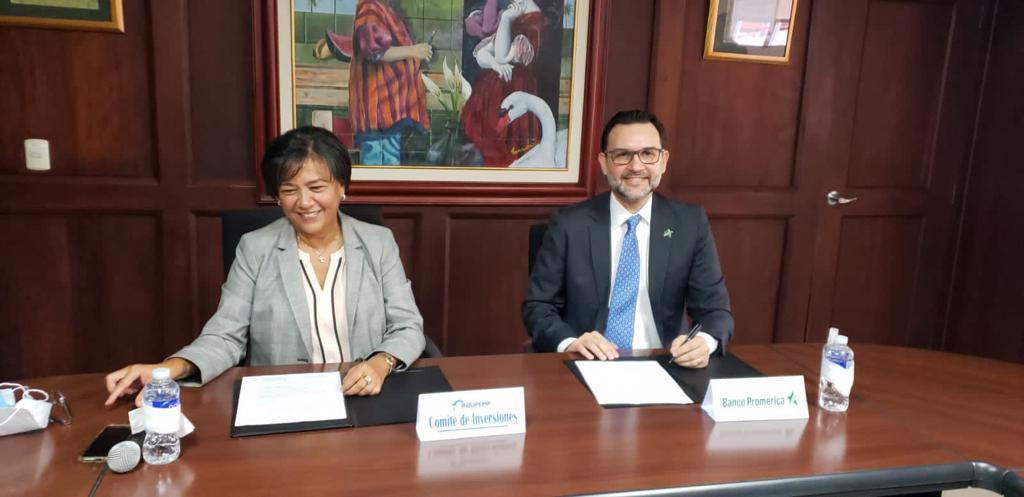 Banco Promerica Honduras y el INJUPEMP celebraron la firma del convenio representativo de deuda subordinada a término
