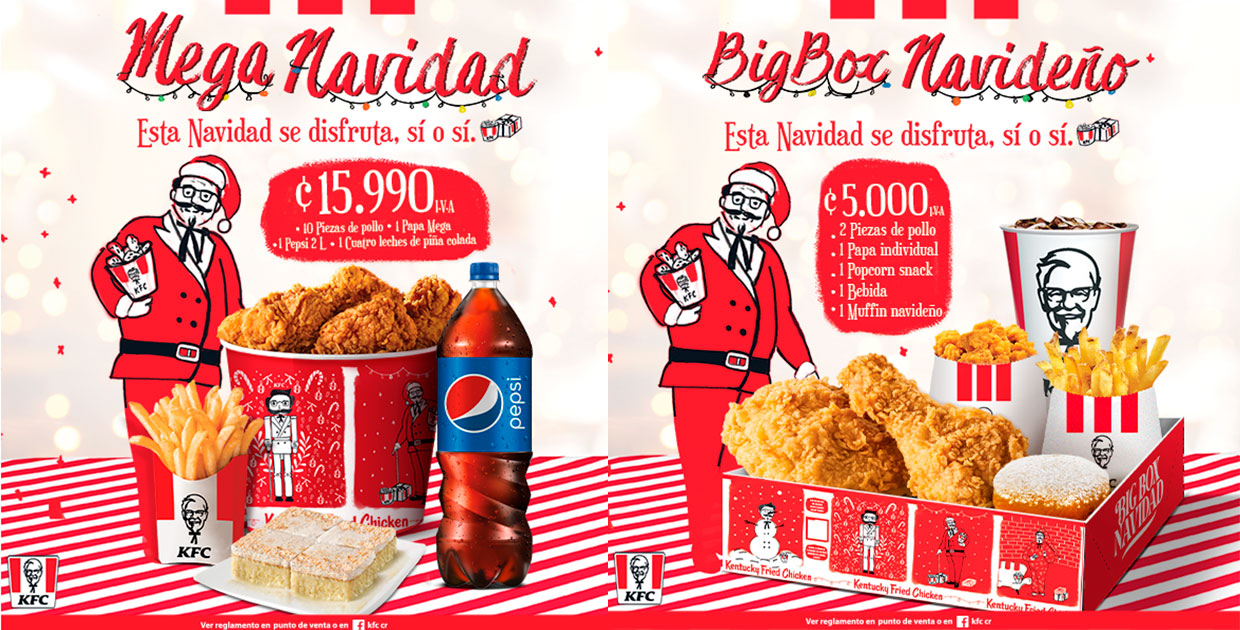¡Celebrá Navidad con KFC Costa Rica!