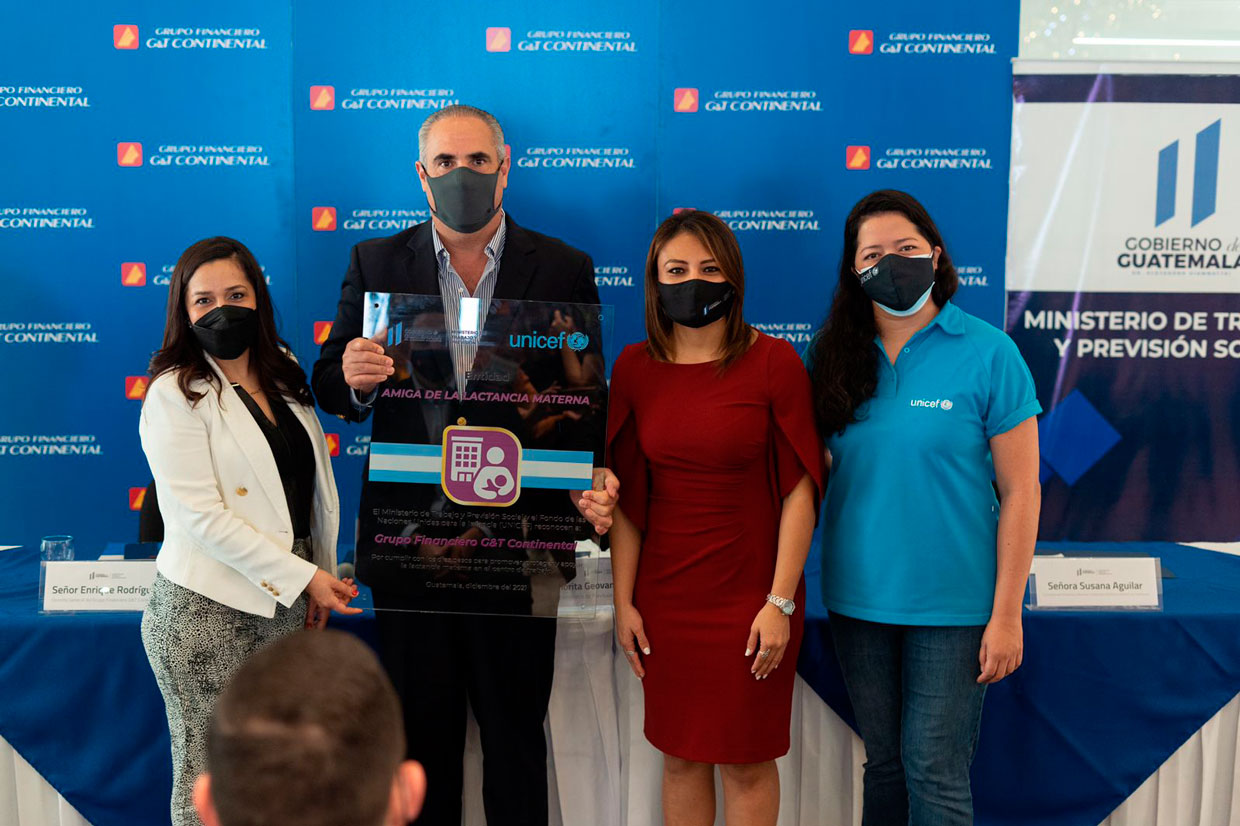 G&T Continental se convierte en “Entidad Amiga de la lactancia Materna”