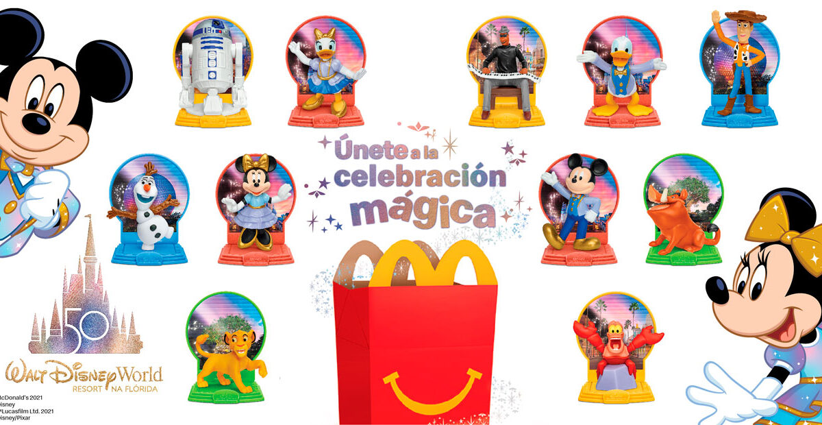 50 juguetes llegan a la Cajita Feliz para celebrar el mágico aniversario de Walt Disney World