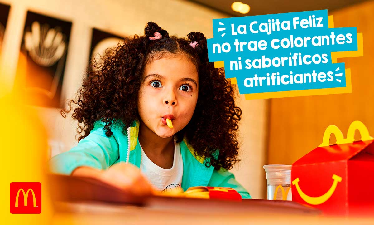 Cajita Feliz de McDonald’s sin colorantes ni saborizantes artificiales