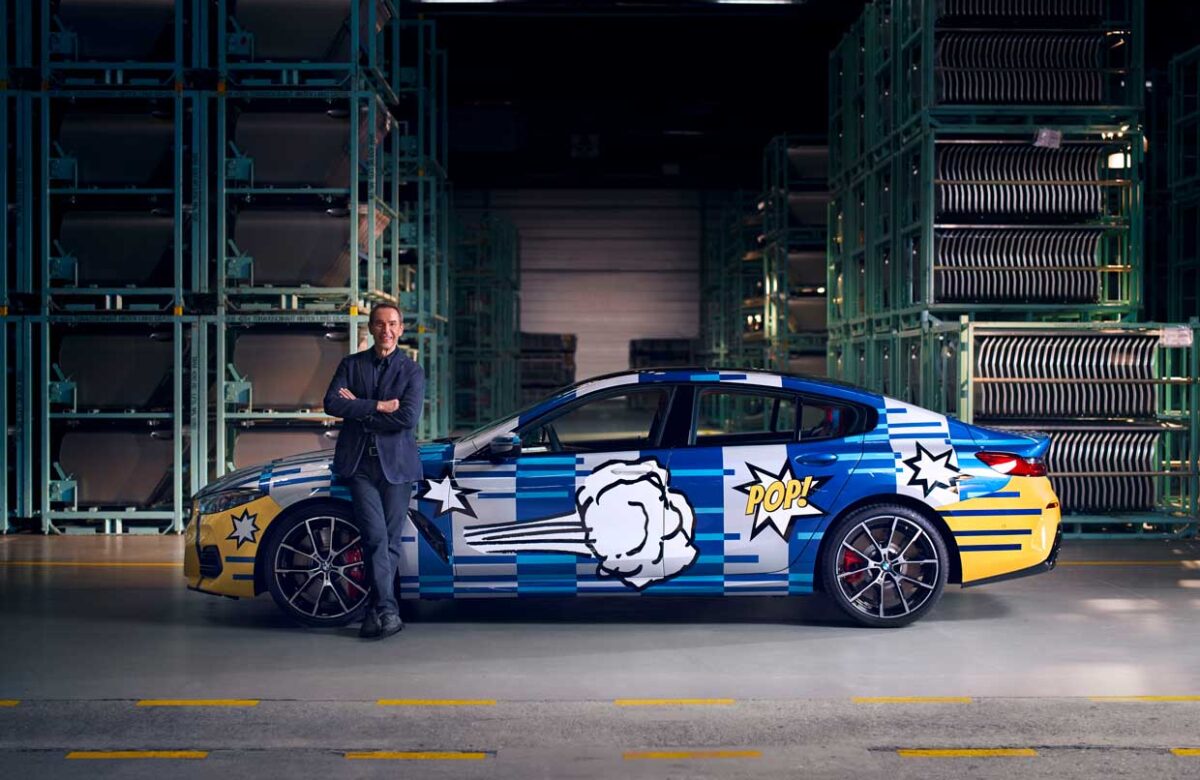 BMW presenta un Gran Coupé pintado por Jeff Koons