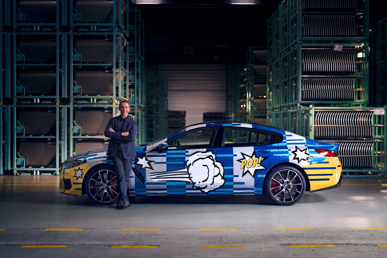 BMW presenta un Gran Coupé pintado por Jeff Koons