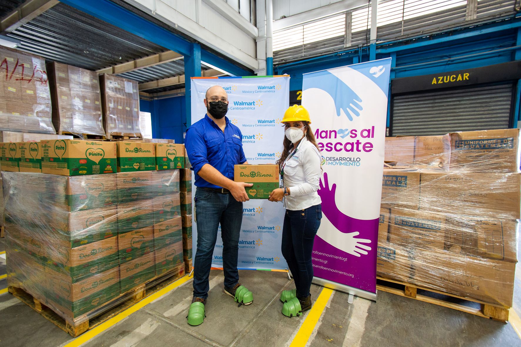 Walmart realizó dos importantes donaciones al banco de alimentos Desarrollo en Movimiento en Guatemala