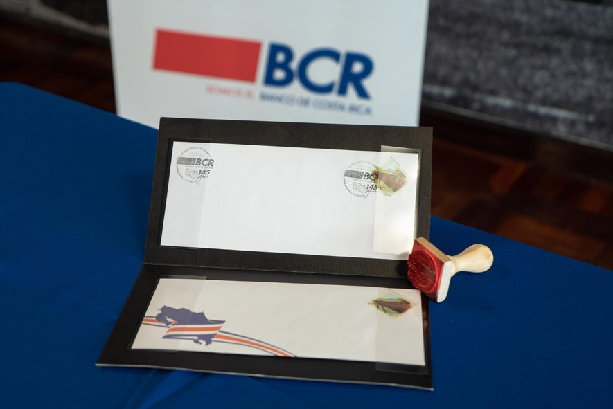 Banco de Costa Rica continúa celebrando su 145 aniversario con matasellos conmemorativo