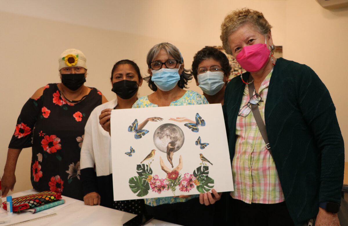 Sobrevivientes de cáncer de mama en talleres de arte terapéutico en Nicaragua