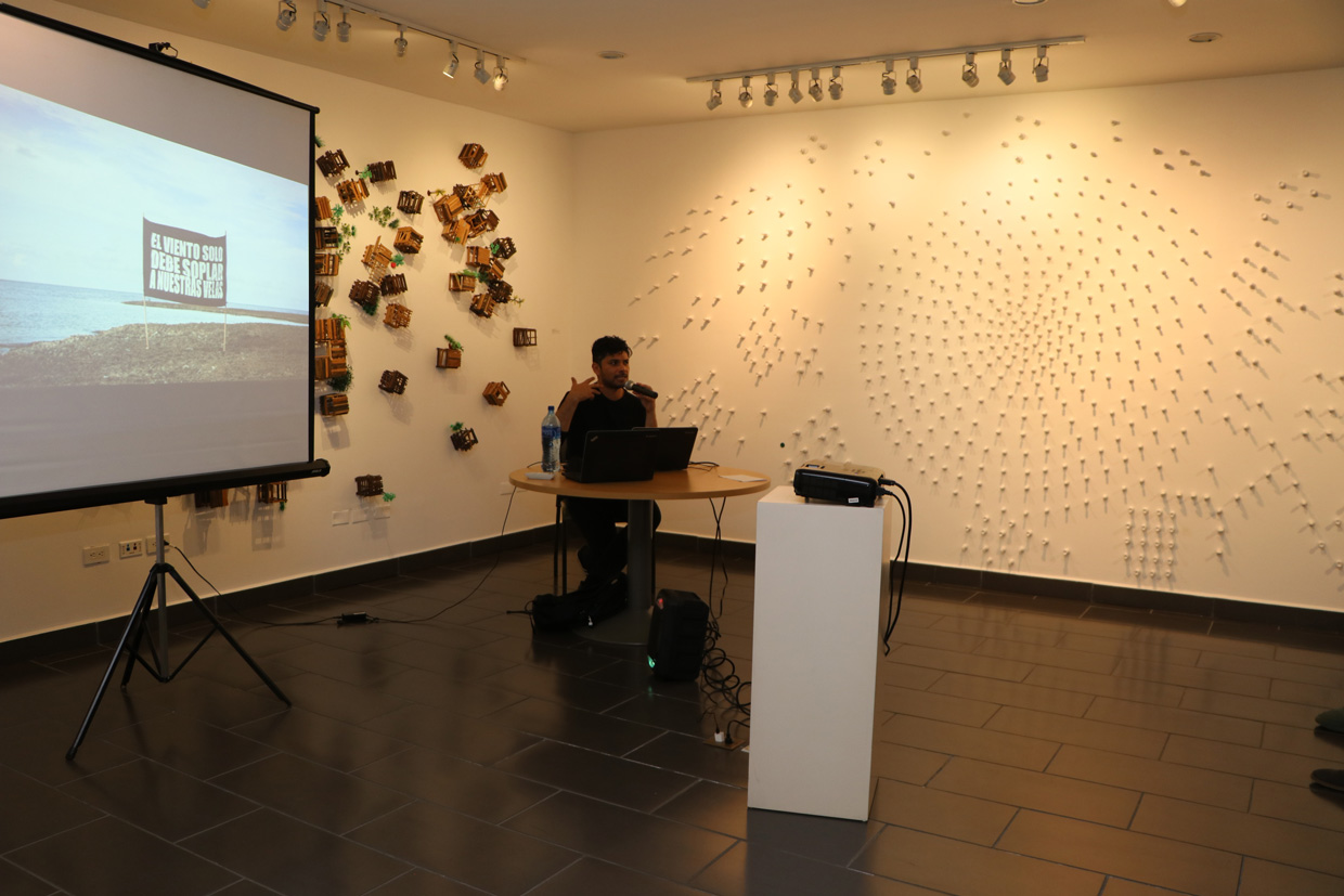 Artista de arte contemporáneo visita la FOG en Nicaragua