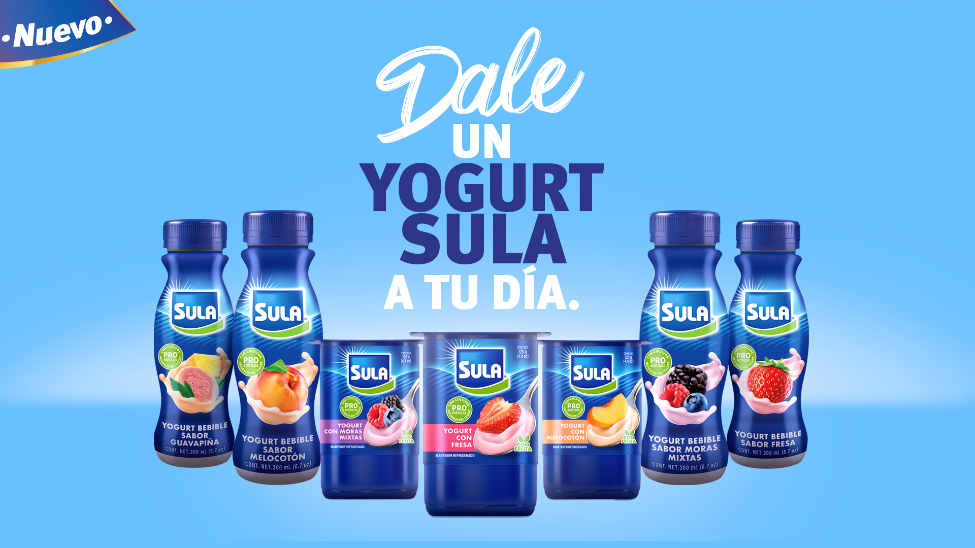 Nuevo yogurt Sula: Nutritivo, ligero y delicioso
