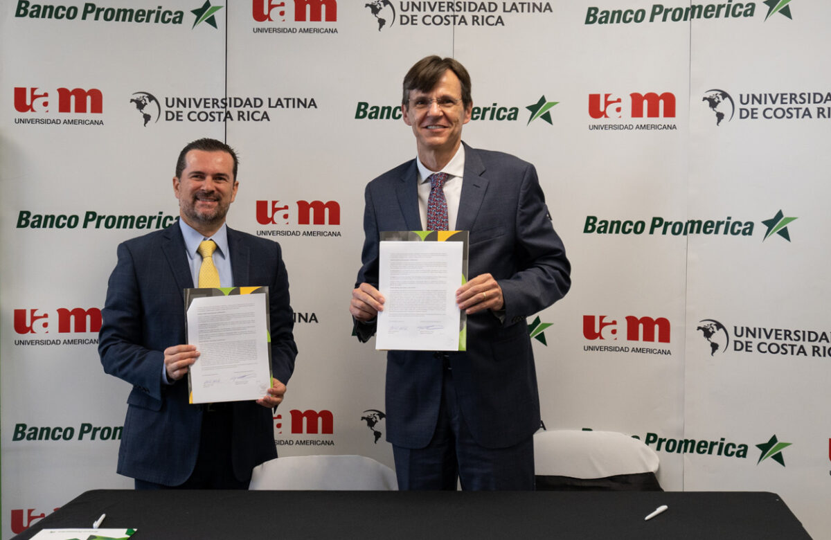 Banco Promerica Costa Rica, ULATINA y UAM firman acuerdo de financiamiento para estudiantes