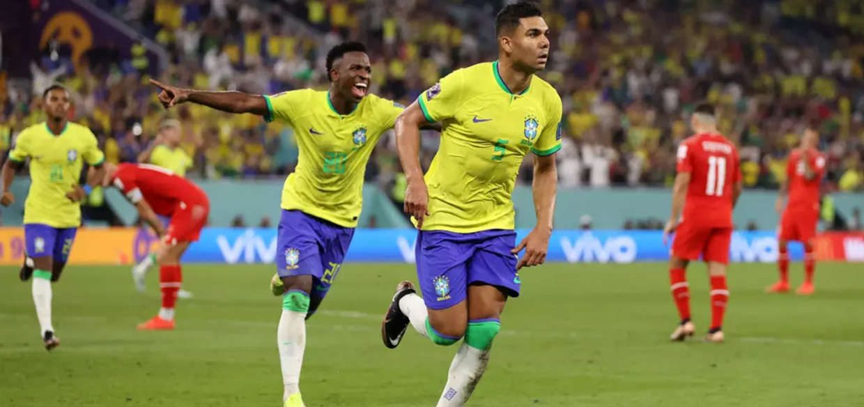 Mundial de Qatar: Con gol de Casemiro, Brasil logra romper la defensa suiza