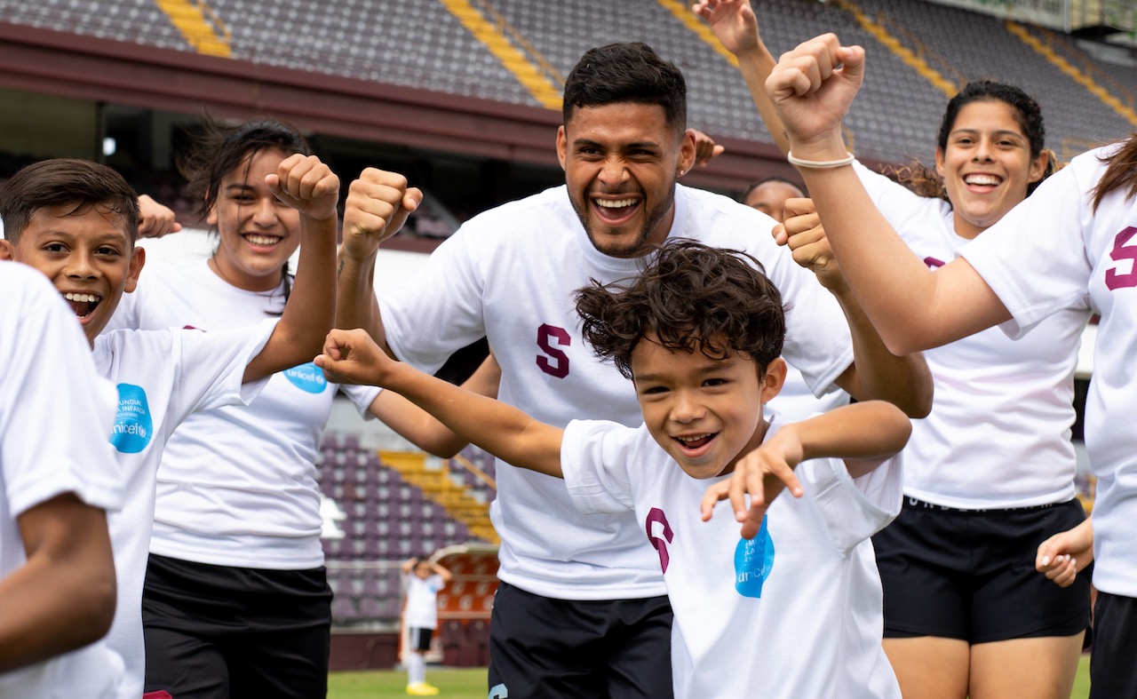 UNICEF y Saprissa convocan a la población a ser parte del equipo ganador en inclusión e igualdad para la niñez y adolescencia en Costa Rica