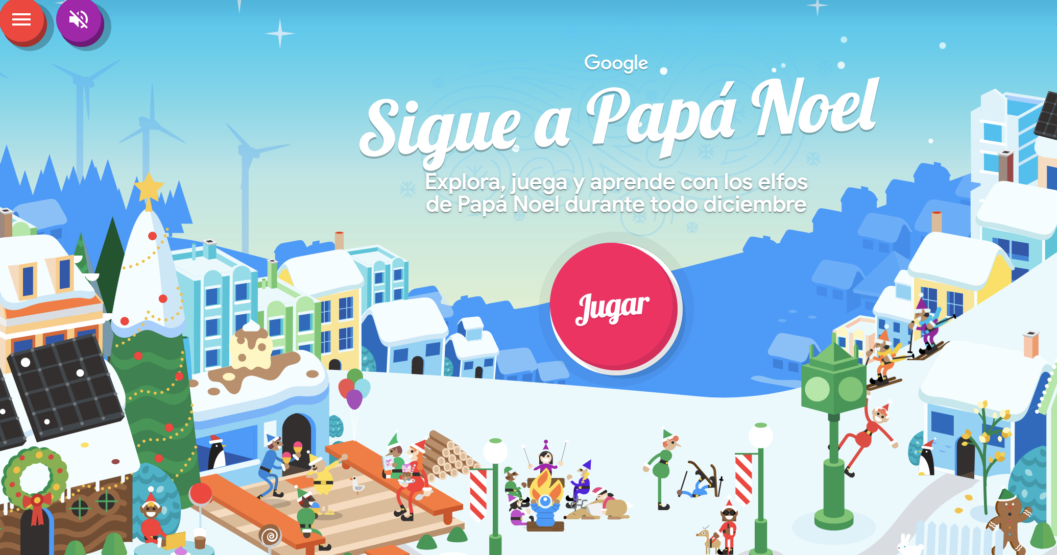 Siga el camino de Santa Claus esta Navidad con Santa Tracker