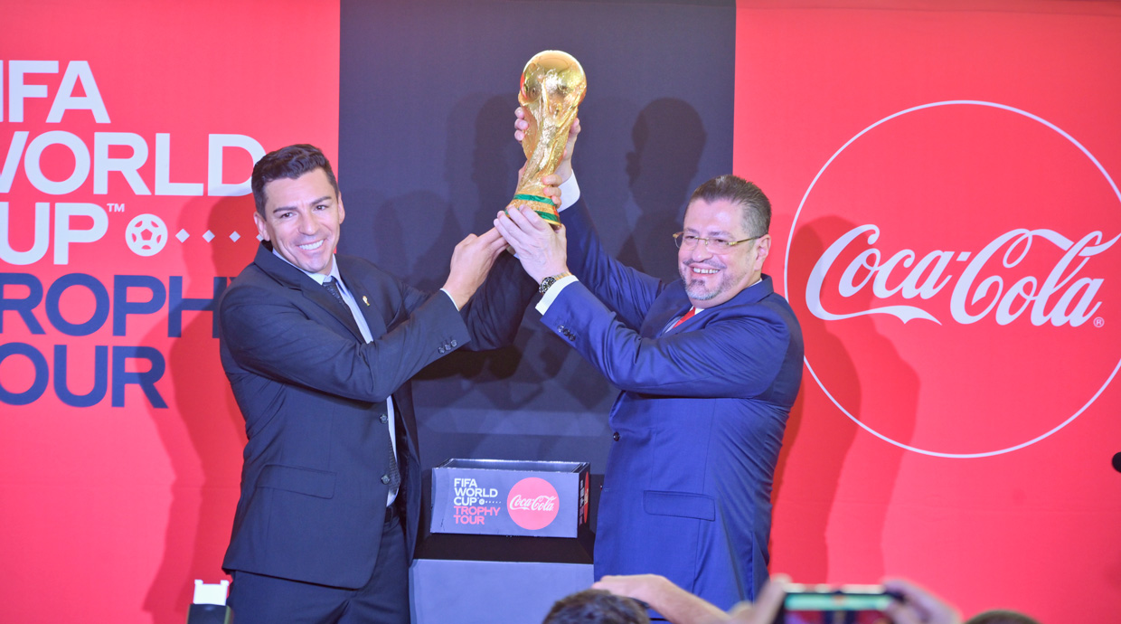 Coca-Cola Costa Rica compensó las acciones tras el Tour del Trofeo de la Copa Mundial de la FIFA