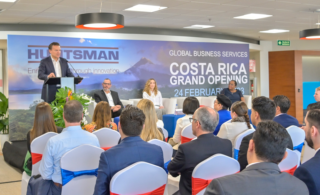 Huntsman inaugura su centro regional de servicios en Costa Rica