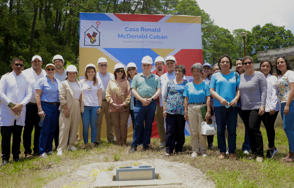 Fundación Infantil Ronald McDonald  Inicia la construcción de la Primera Casa Ronald McDonald en Cobán