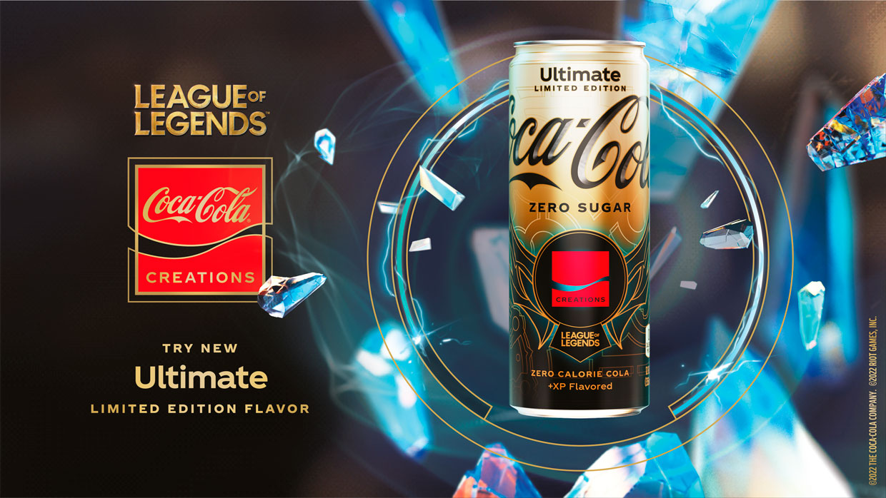 Coca-Cola y Riot Games lanzan Coca-Cola Ultimate Sin Azúcar, una bebida y sabor de edición limitada