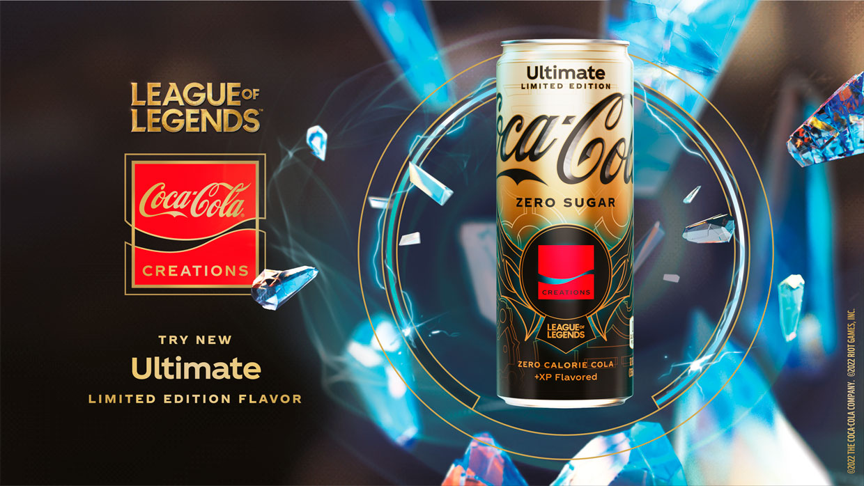 Coca-Cola y Riot Games lanzan Coca-Cola Ultimate Sin Azúcar, una bebida y sabor de edición limitada