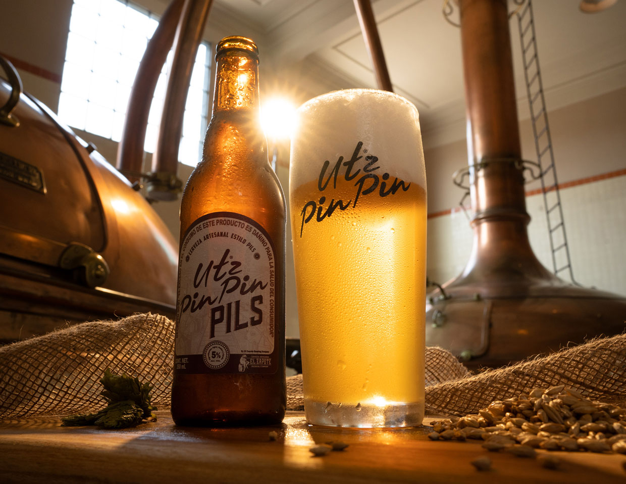 Utz Pin Pin Pils, la nueva cerveza artesanal de El Zapote Brewing Company