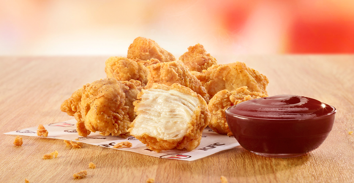 KFC presenta sus nuevos y deliciosos Nuggets 100% de pechuga de pollo
