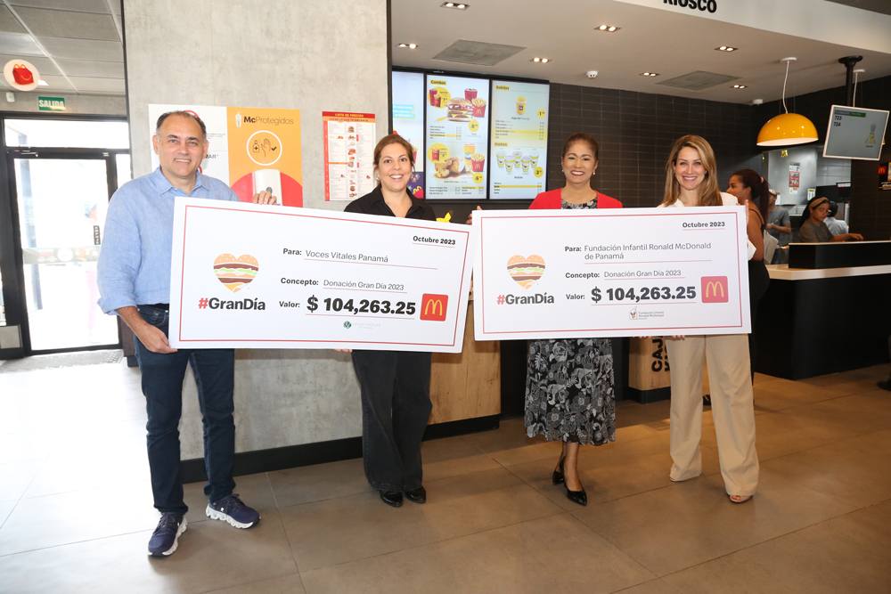 El Gran Día de McDonald’s rompe récords con 45.500 Big Macs a beneficio de familias y jóvenes en Panamá